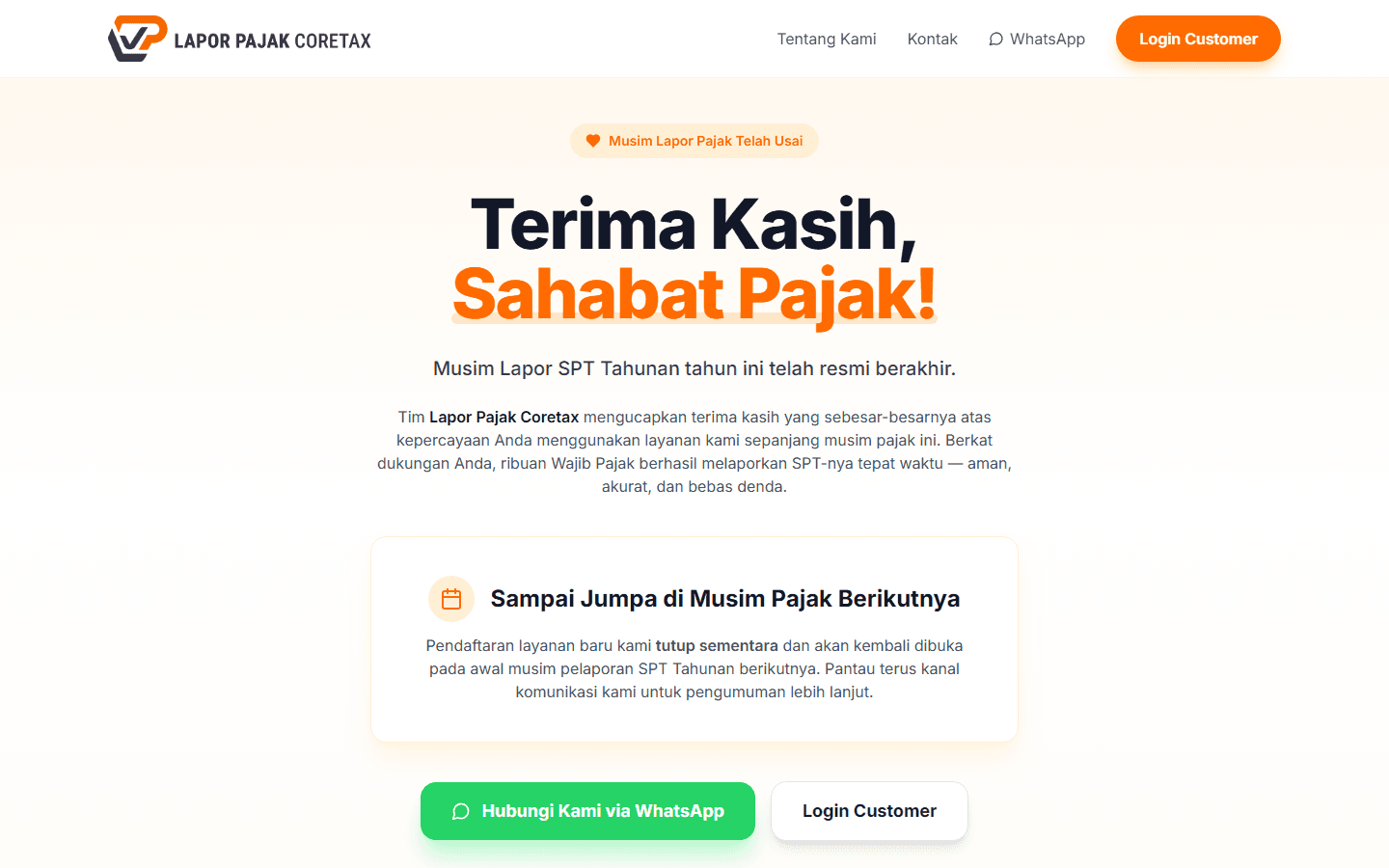 Lapor Pajak Coretax